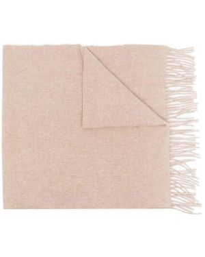 TOTEME Classic Wool Fringe-Edge Scarf Light - Pink