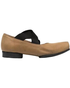 Uma Wang Ballet Shoes Mustard - White
