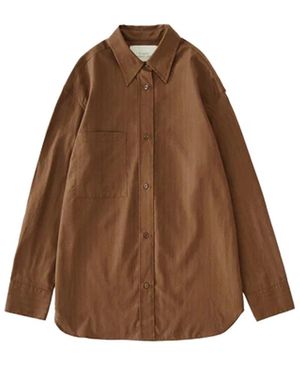 Studio Nicholson Leto Stripe Shirt - Brown