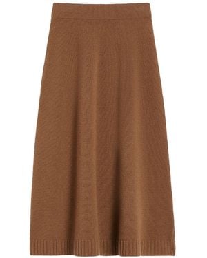 Weekend by Maxmara Wool Knit Skirt - Brown