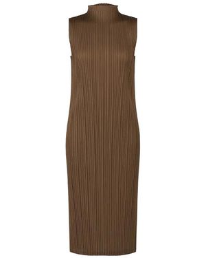 Issey Miyake Pleats Please Tunic - Brown