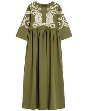 Weekend by Maxmara Soft Poplin Dress Kaki - Green