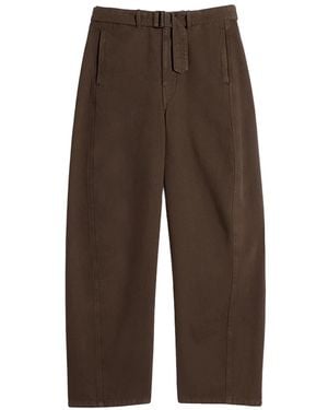 Lemaire Twisted Belted Trousers Cacao - Brown
