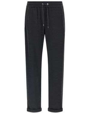 Brunello Cucinelli Terry Trousers - Blue
