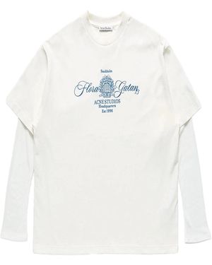 Acne Studios Embroidered T-Shirt Off - White