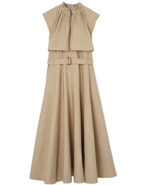 Burberry Poplin Dress Harvest - Natural