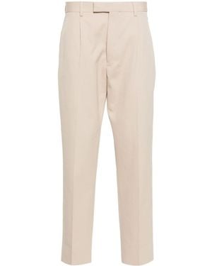 ZEGNA Tapered Tailored Trousers - Natural