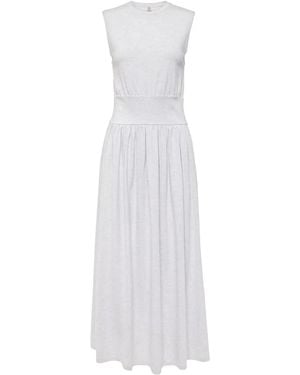 TOTEME Cotton Tea Dress P. Melange - White