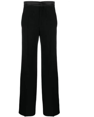 Chloé High Waisted Tuxedo Trousers - Black