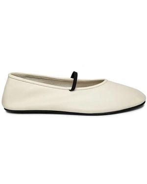 The Row Ballet Slipper Milk - White