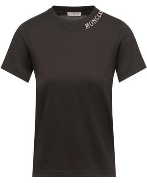 Moncler Sketch Logo T-Shirt - Black