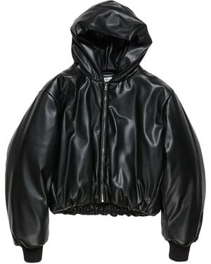Acne Studios Hooded Faux Jacket - Black