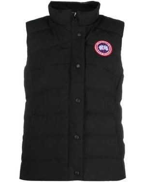 Canada Goose Women Freestyle Logo-Patch Padded Vest Rtw - Black