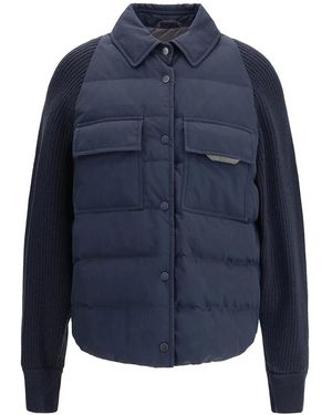 Brunello Cucinelli Down Jacket - Blue