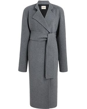 KHAITE Deena Coat Melange - Grey