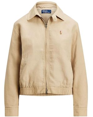 Polo Ralph Lauren Ralph Lauren Linen Windbreaker Tan - Natural