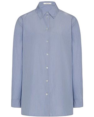 The Row Sisilia Shirt Light Lavander - Blue
