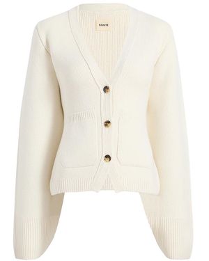 KHAITE Scarlet Cardigan Glaze - White