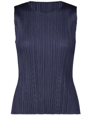Issey Miyake Pleats Please Monthly Top - Blue
