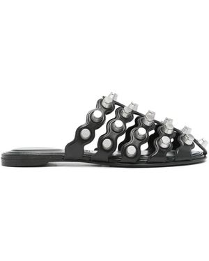 Alexander Wang Rexa Cage Sliders - Black