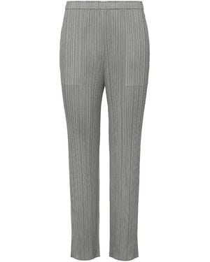 Issey Miyake Pleats Please Basics Trousers - Grey