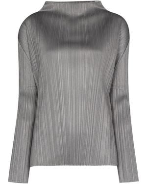 Issey Miyake Pleats Please Top - Grey