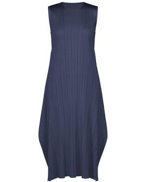 Issey Miyake Pleats Please September Colours Dress - Blue