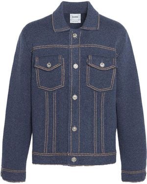 Barrie Denim Cashmere Cotton Jacket - Blue