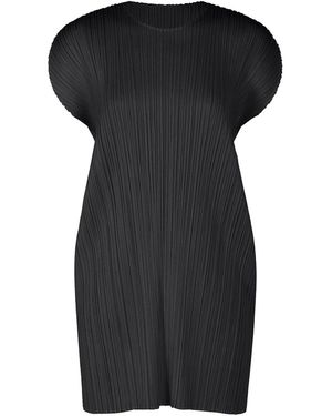 Issey Miyake Pleats Please July Colours Dress Pale - Black