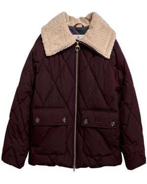Barbour Eva Puffer Jacket Fig/Sha - Purple