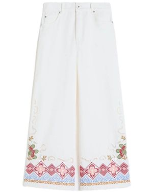 Weekend by Maxmara Cotton Bull Trousers - White