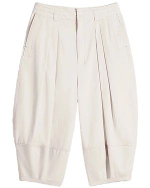 Lemaire Volume Trousers Jasmine - White