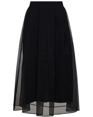 Brunello Cucinelli Layered Skirt - Black