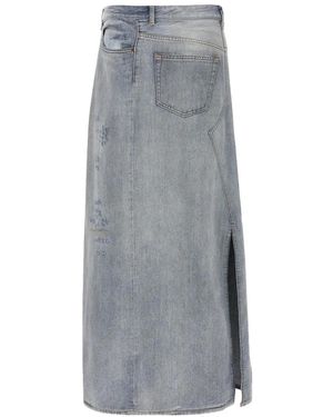 MM6 by Maison Margiela Asymmetric Denim Skirt L - Grey