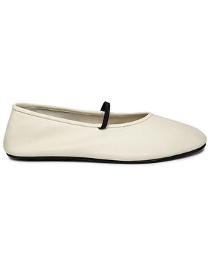 The Row Ballet Slipper Milk - White