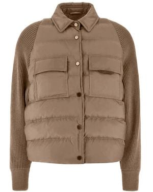 Brunello Cucinelli Down Jacket - Brown