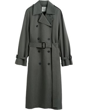 TOTEME Crisp Summer Trench Taupe - Grey