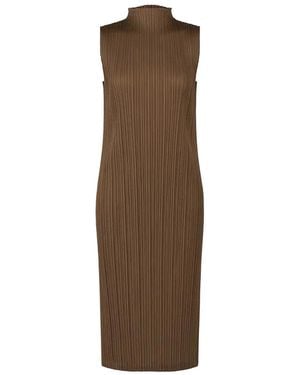 Issey Miyake Pleats Please Tunic - Brown