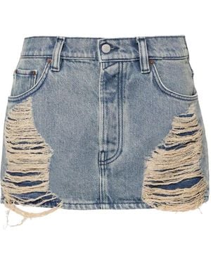Acne Studios Macaria Denim Mini Skirt - Blue