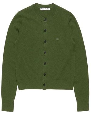 Acne Studios Fitted Cardigan Bottle - Green