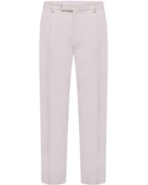 ZEGNA Pressed-Crease Tailored Trousers - Multicolour