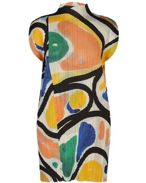 Issey Miyake Pleats Please Roll Tunic Multi - Multicolor