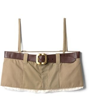 Miu Miu Chino-Top, Damen, Größe - Weiß