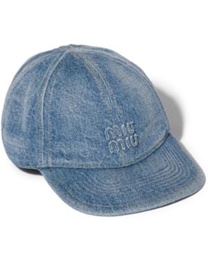 Miu Miu Cappello Da Baseball - Blu
