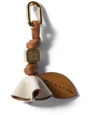 Miu Miu Micro Accessoire En Cuir, Femme - Métallisé