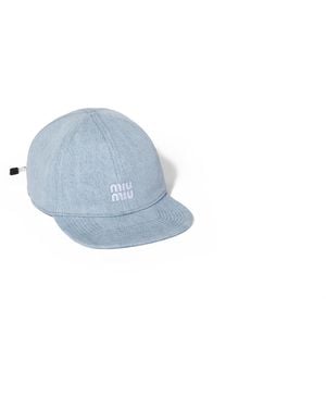 Miu Miu Cappello Da Baseball - Blu