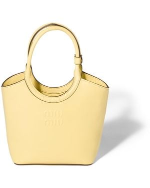 Miu Miu Sac Ivy En Cuir, Femme - Métallisé