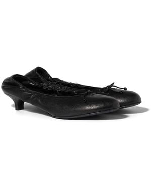 Miu Miu Pumps Aus Leder, Damen, Größe - Schwarz