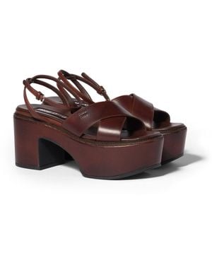 Miu Miu Sandali Platform - Marrone