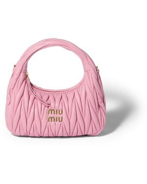 Miu Miu Borsa Hobo Wander - Rosa